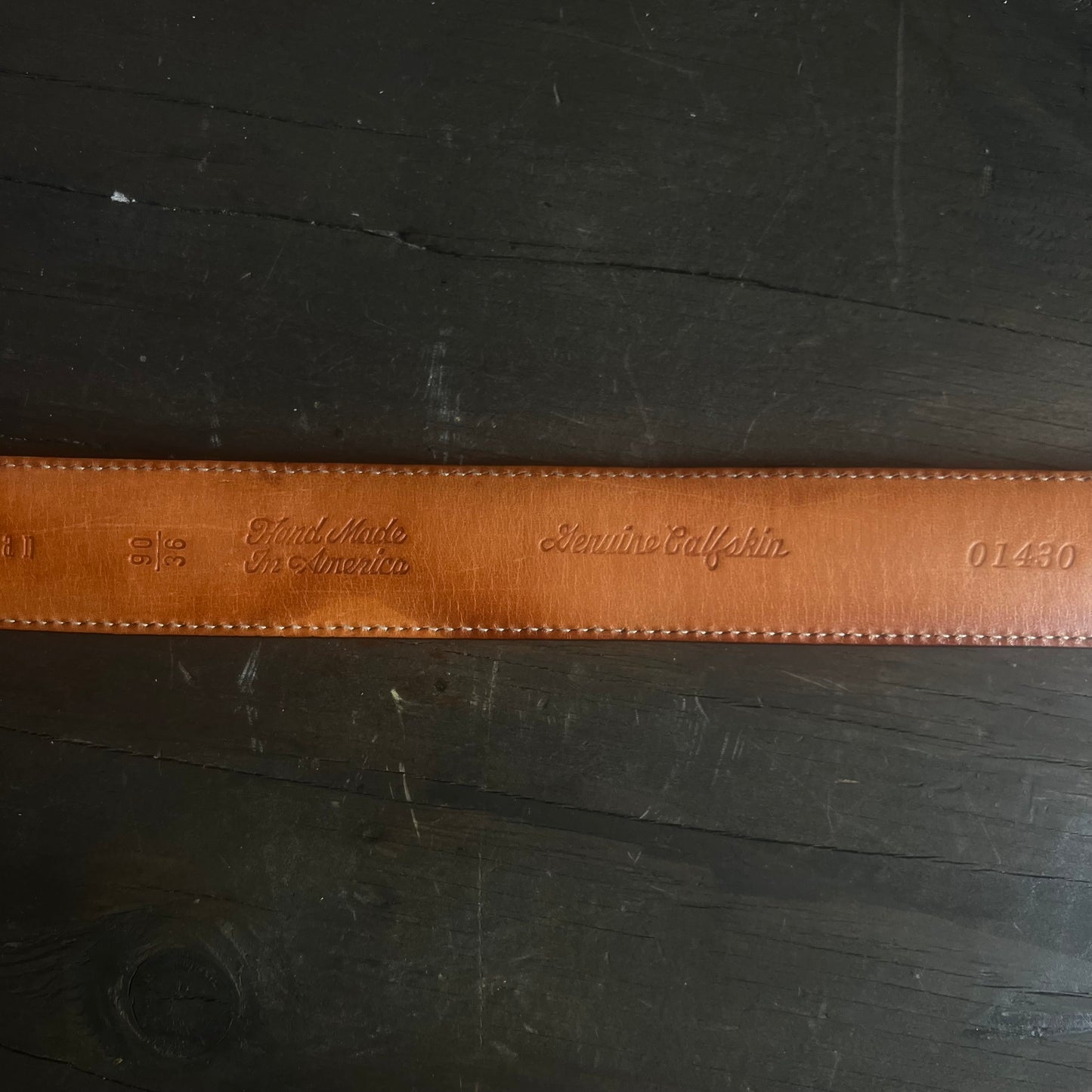 Martin Dingman Brown Leather Belt