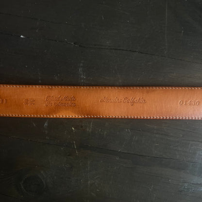 Martin Dingman Brown Leather Belt
