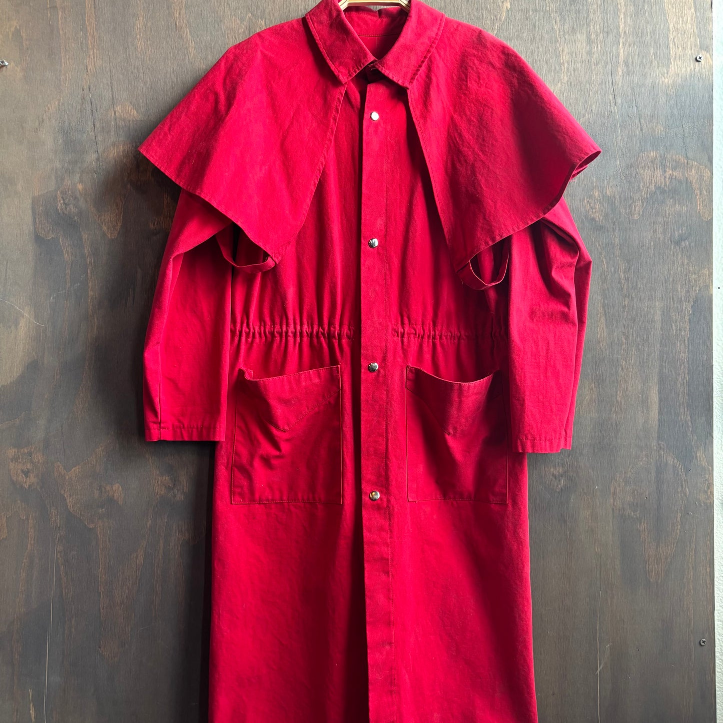 Vintage Red Cotton Duster