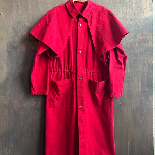 Vintage Red Cotton Duster