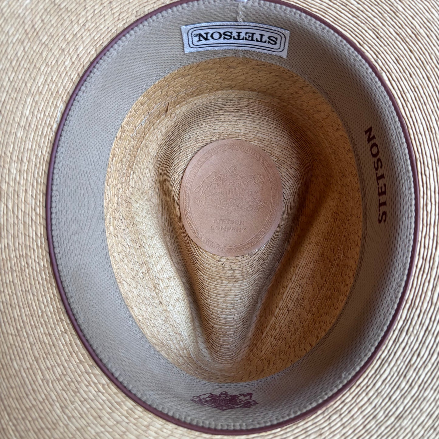Stetson Tan Straw Golf Hat
