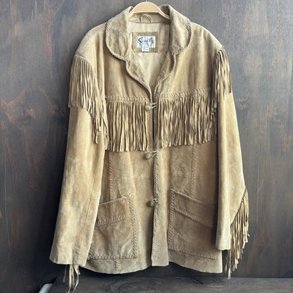 Scully Beige Fringe Jacket