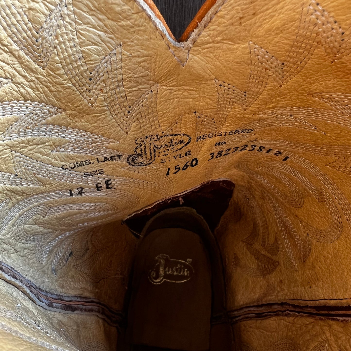 Justin Brown Cowboy Boots