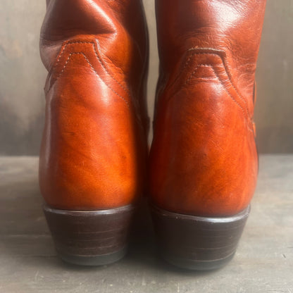 Tony Lama Rust Colored Cowboy Boots