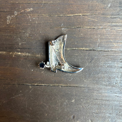 Silver Boot Pin
