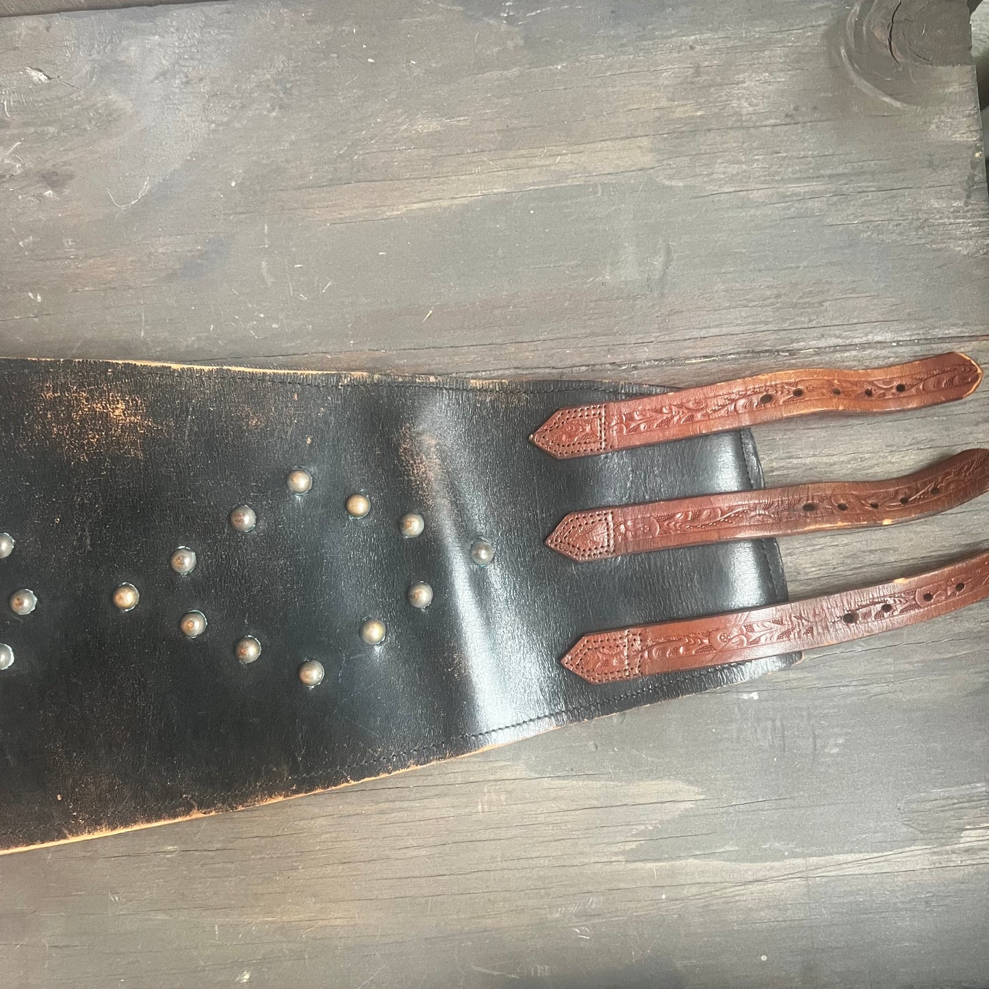 Vintage Leather Kidney Belt