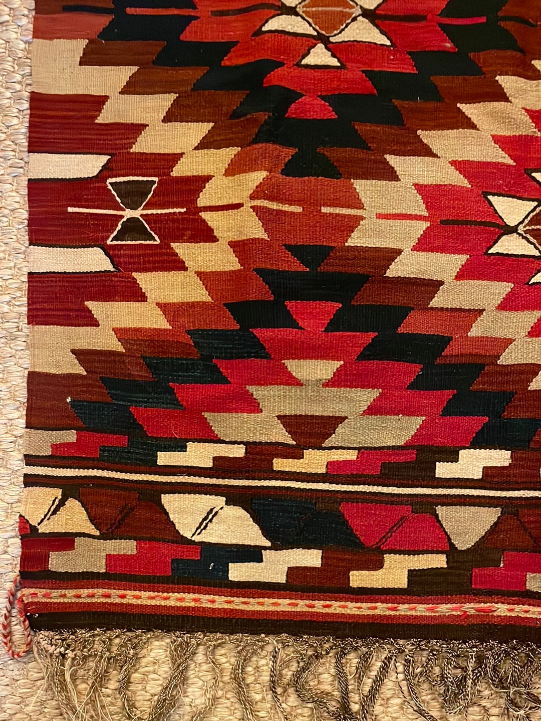 Vintage Turkish Woven Rug