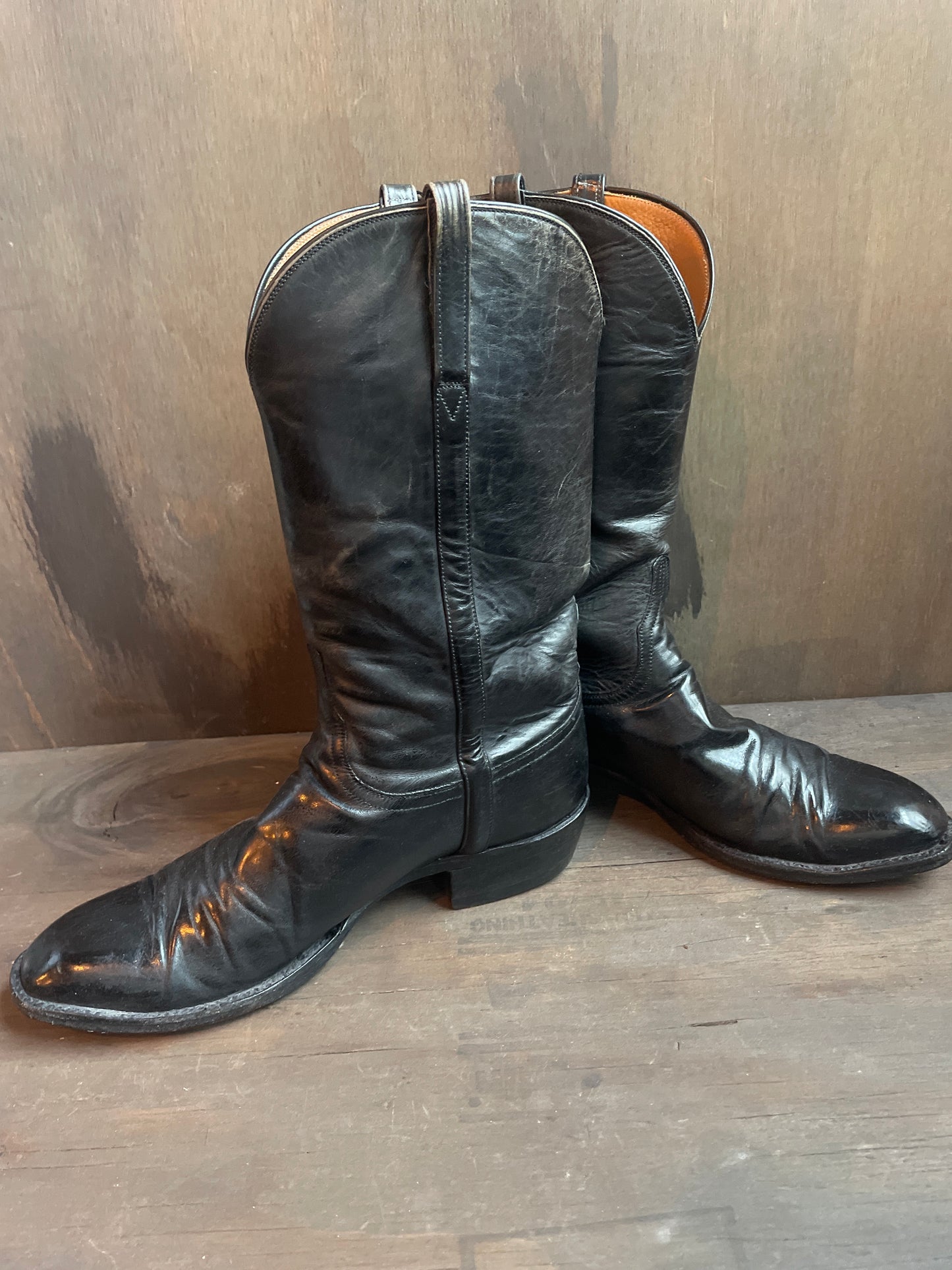 Lucchese Black Western Boots