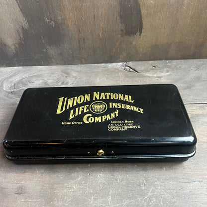 Union National Life Insurance Company Tin Box