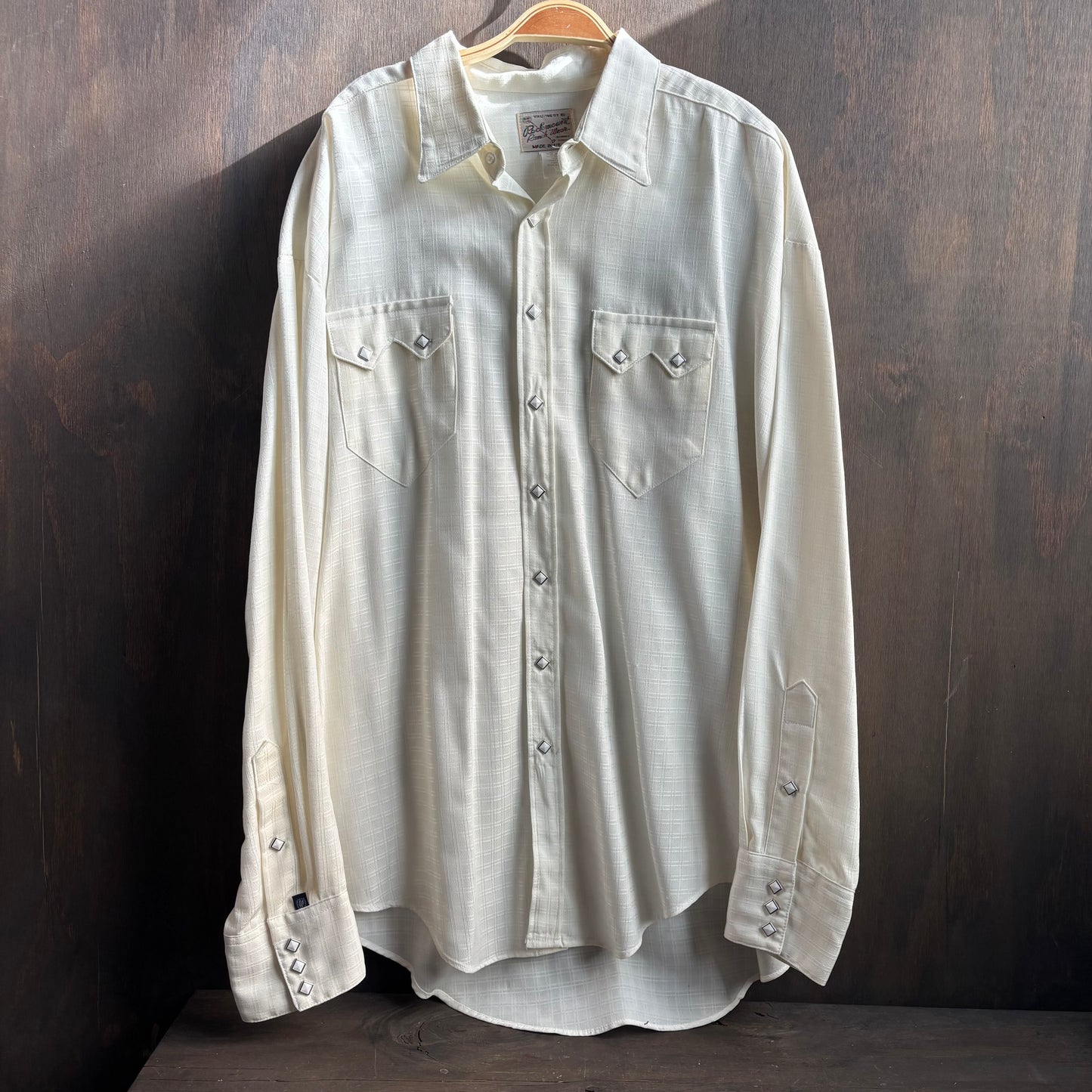 Rockmount Cream Pearl Snap