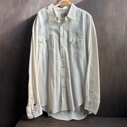 Rockmount Cream Pearl Snap