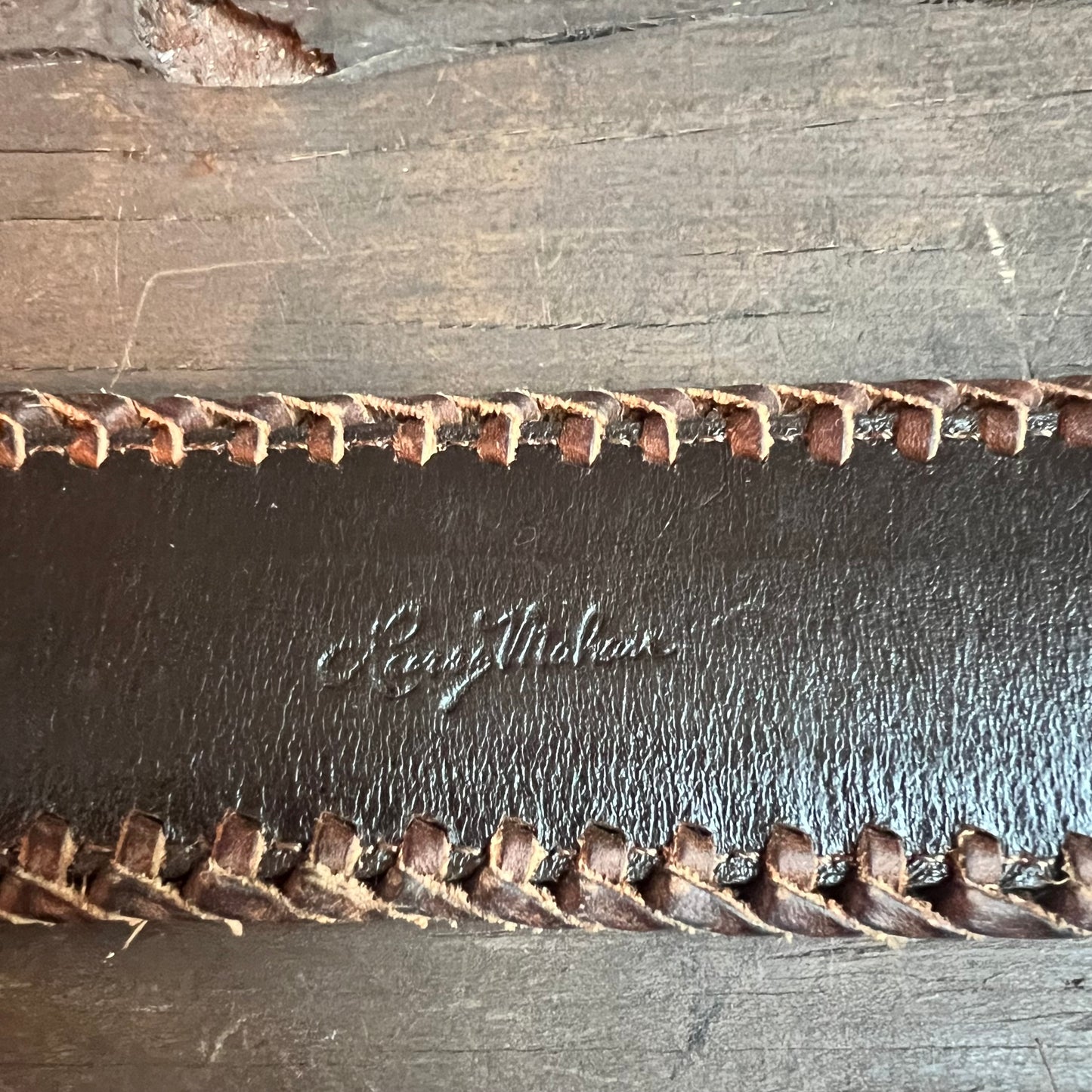 Larry Mahan Leather Belt