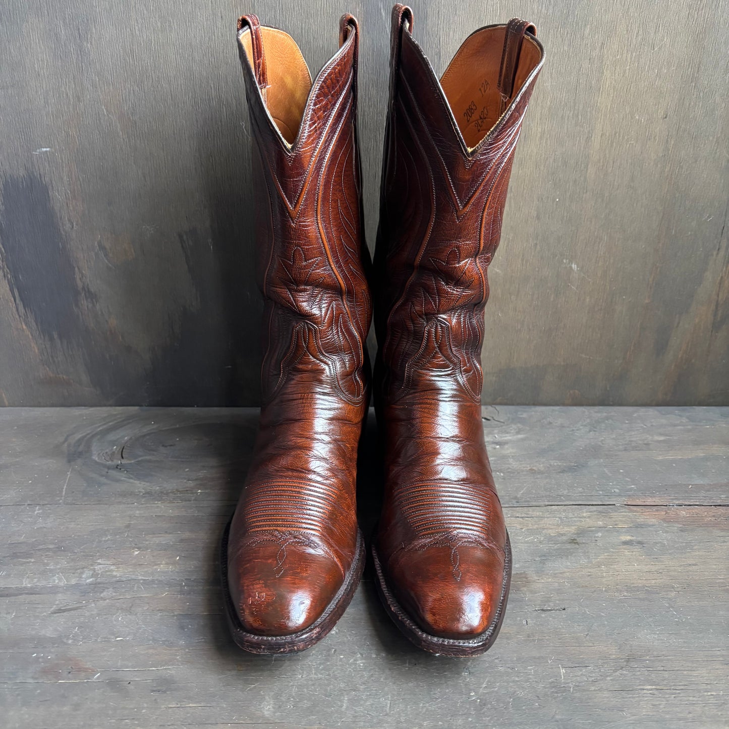 Lucchese Brown Leather Boots