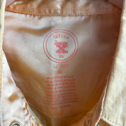 Yellow Short Sleeve Pearl Snap