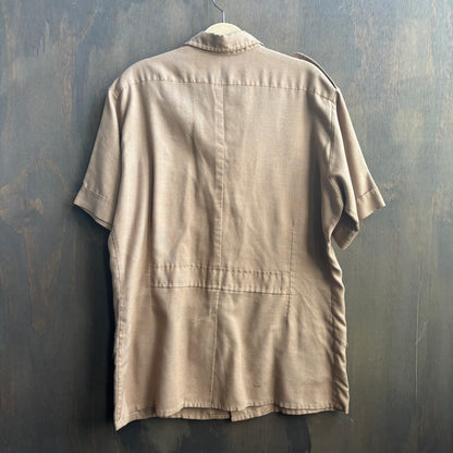 Vintage Short Sleeve Fatigue Button Up