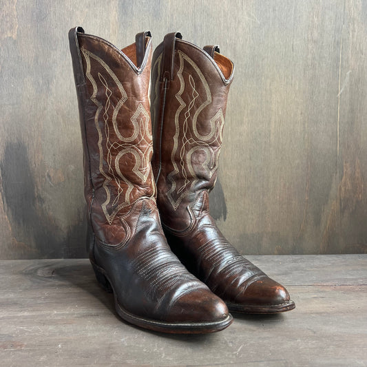 Texas Imperial Dark Brown Cowboy Boots