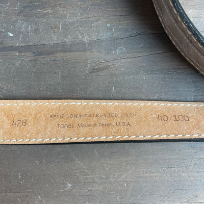 Torel gray suede belt