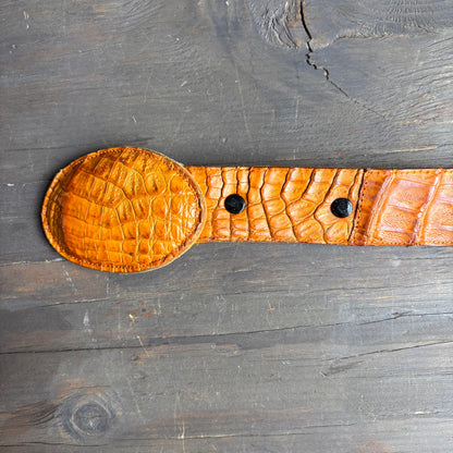 Vintage Tan Reptile Belt