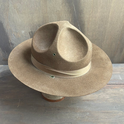 Vintage Brown Sergeant Hat