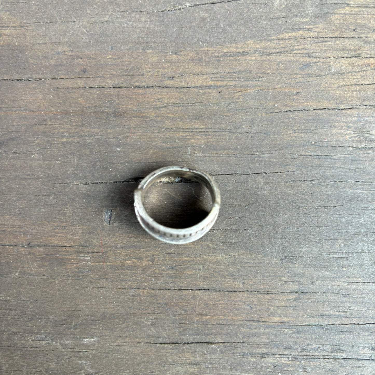 Handmade Silver Double Striped Ring