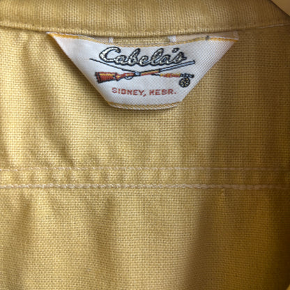 Cabela's Yellow Flannel Button Up