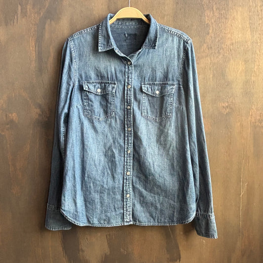Denim Pearl Snap