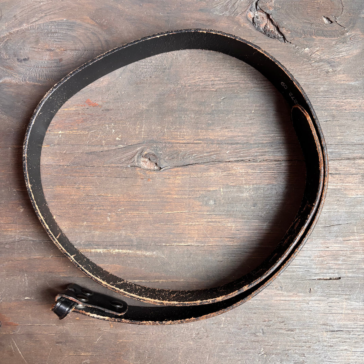 Vintage Tooled Leather Eagle Belt
