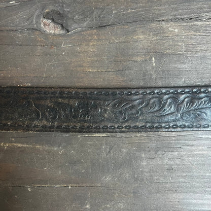 Tooled Leather Hat Band