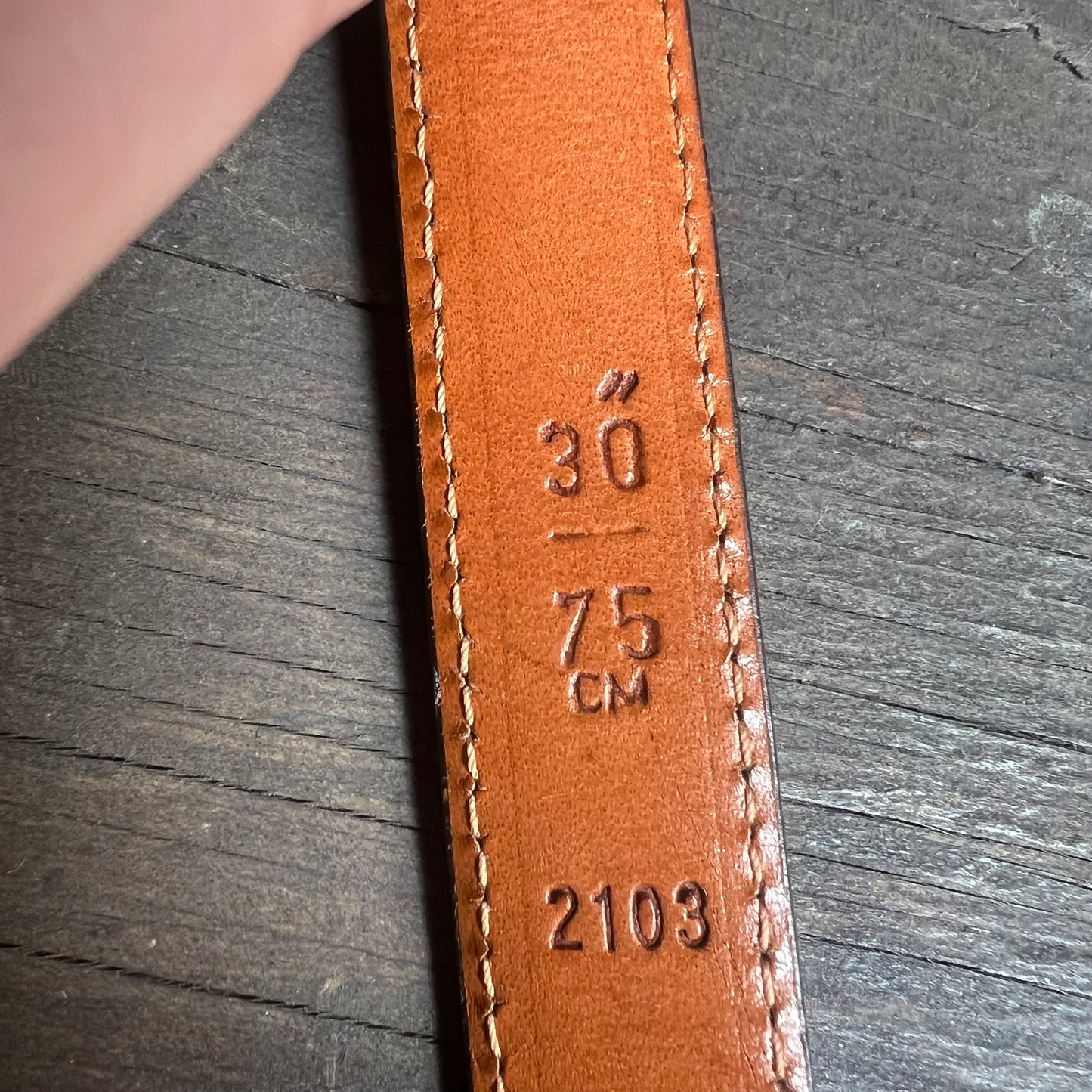 Vintage Coach Brown Leather Belt