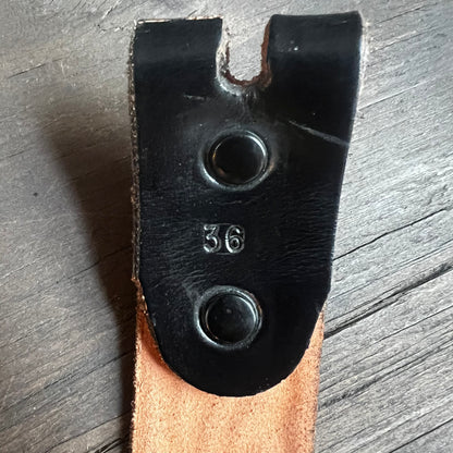 Rockmount Ranchwear Black Tooled Belt