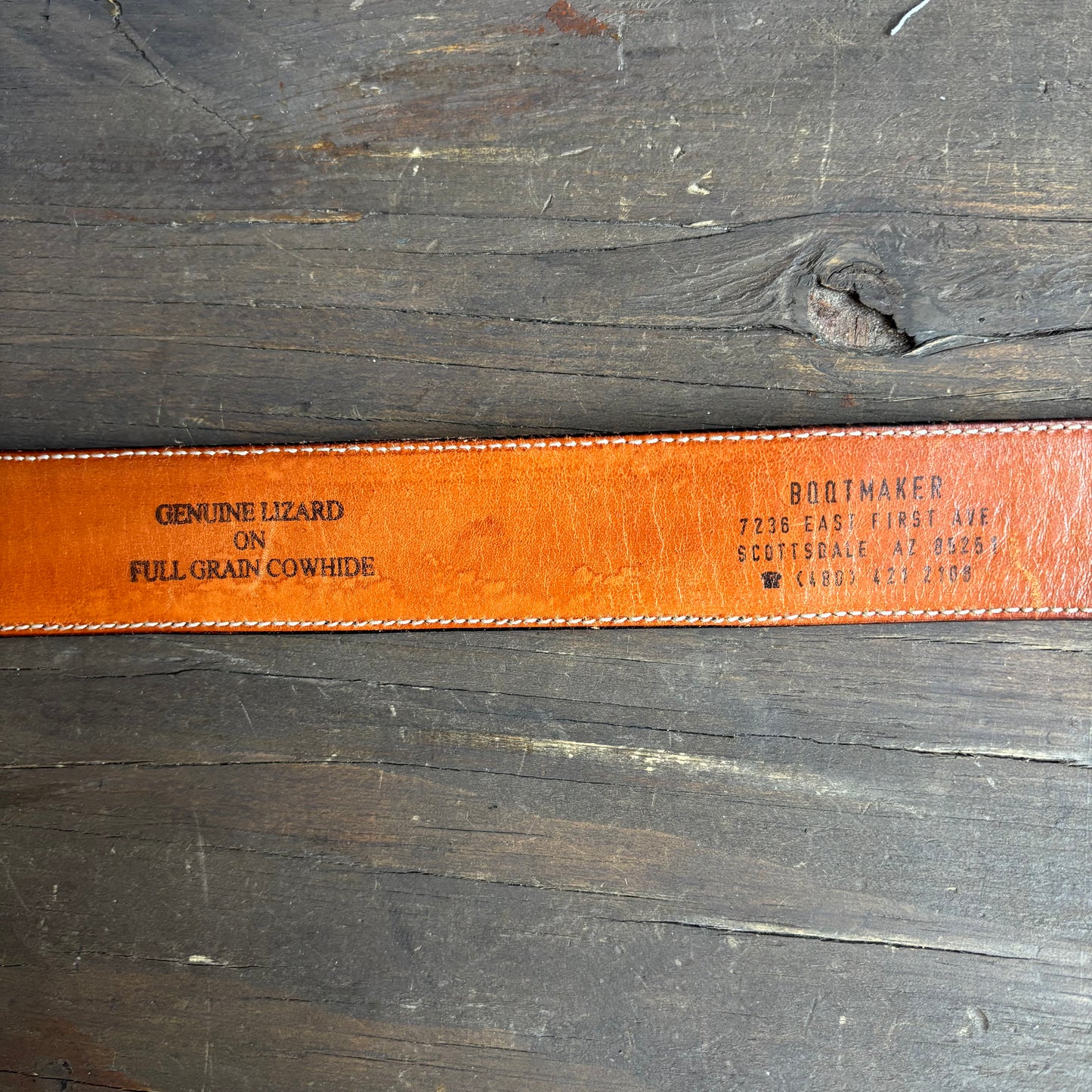 Black Reptile Belt