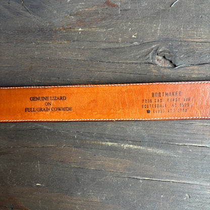Black Reptile Belt