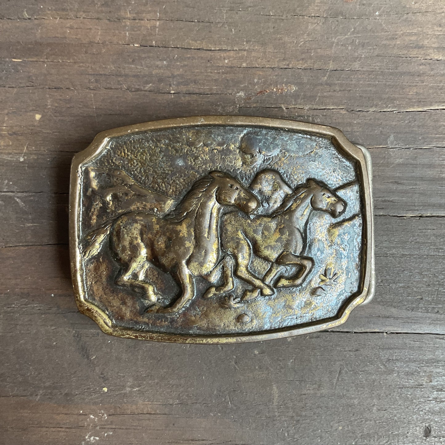Wild Horses Belt Buckle