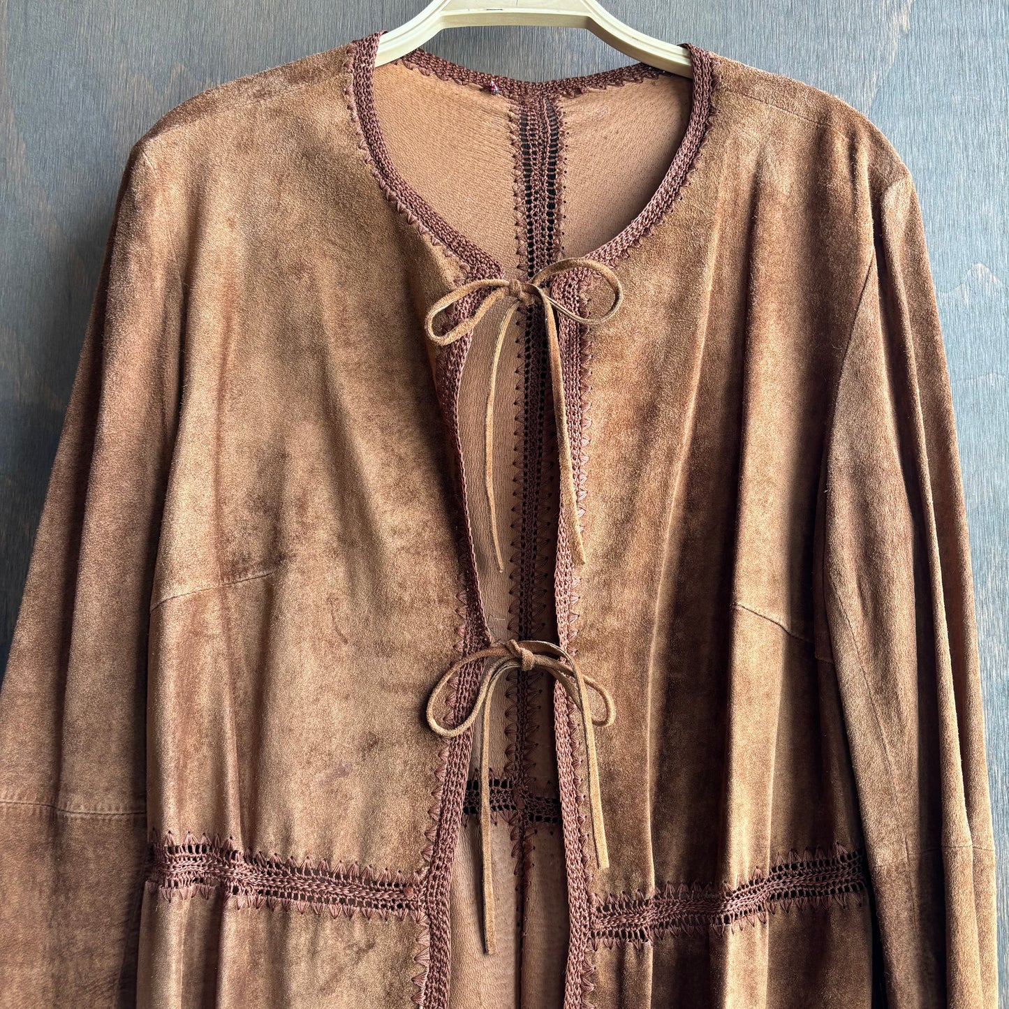 Brown Leather Duster