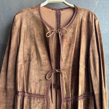 Brown Leather Duster