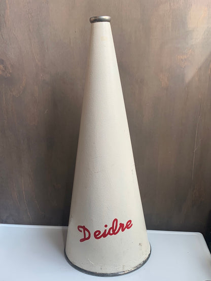 XL vintage “Deidre” cheer squad megaphone