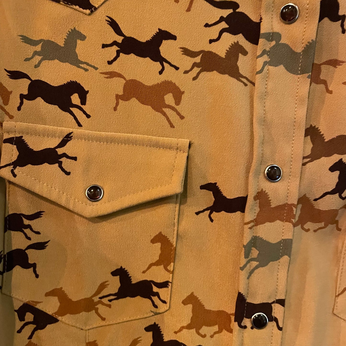 Vintage studio west pearl snap