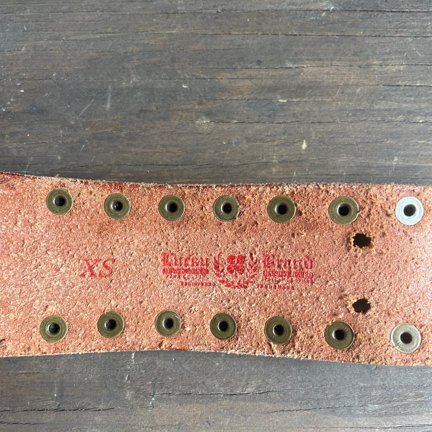 Leather braided belt