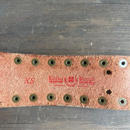 Leather braided belt