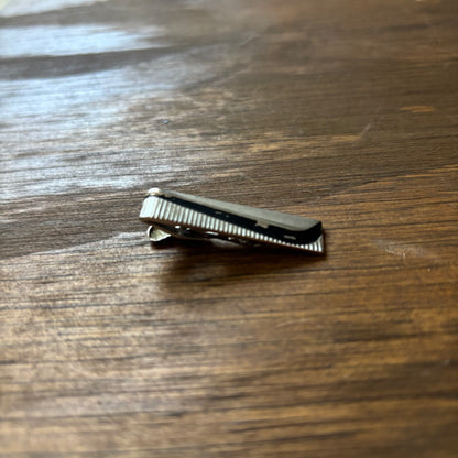 Tie Clip with Black Enamel