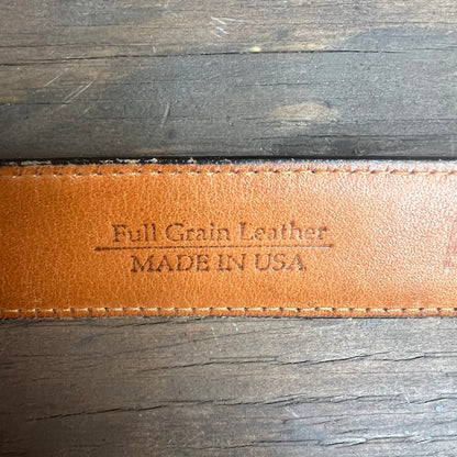 Paul Fredrick Black Leather Belt