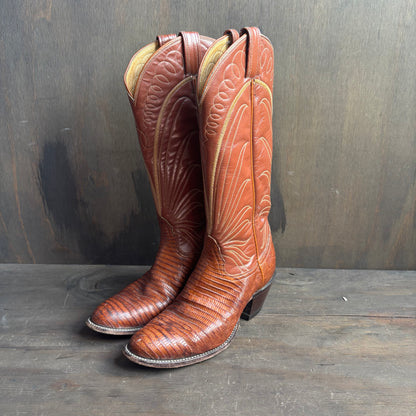 Tony Lama Tan Reptile Boots