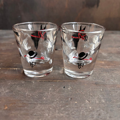 Vintage Kentucky Derby Shot Glasses (set of 2)