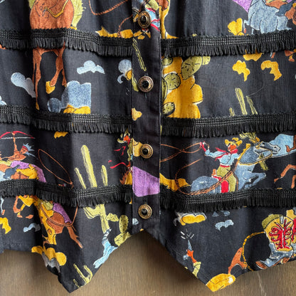 Short Circuit Western Print Vest