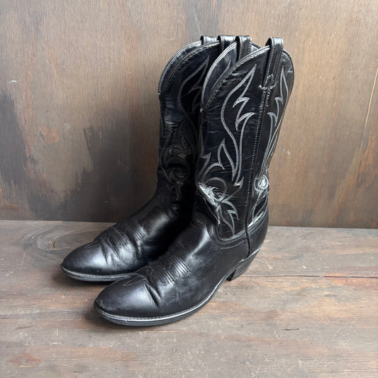 Vintage Laredo Black Leather Boots
