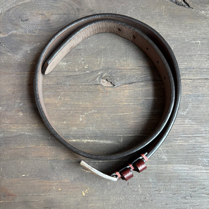 Burgundy Leather Belt