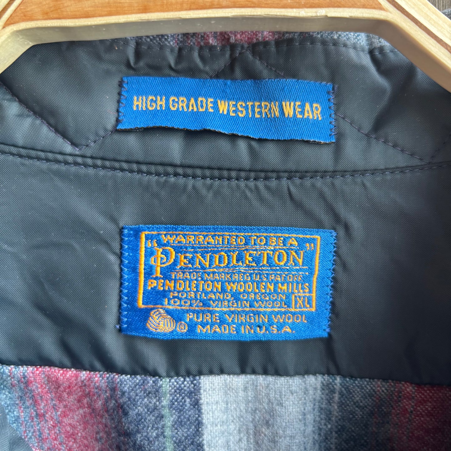 Pendleton Wool Plaid Pearl Snap