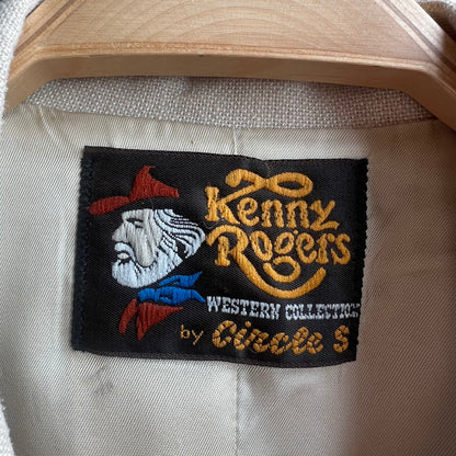 Kenny Rogers Beige Western Blazer