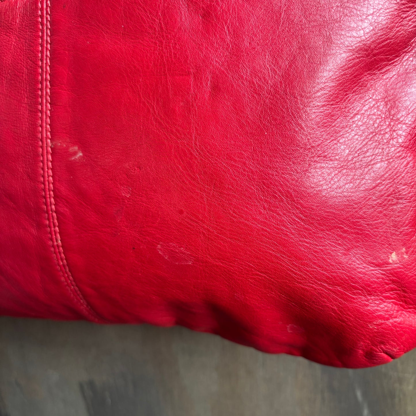 Vintage Red Leather Bag