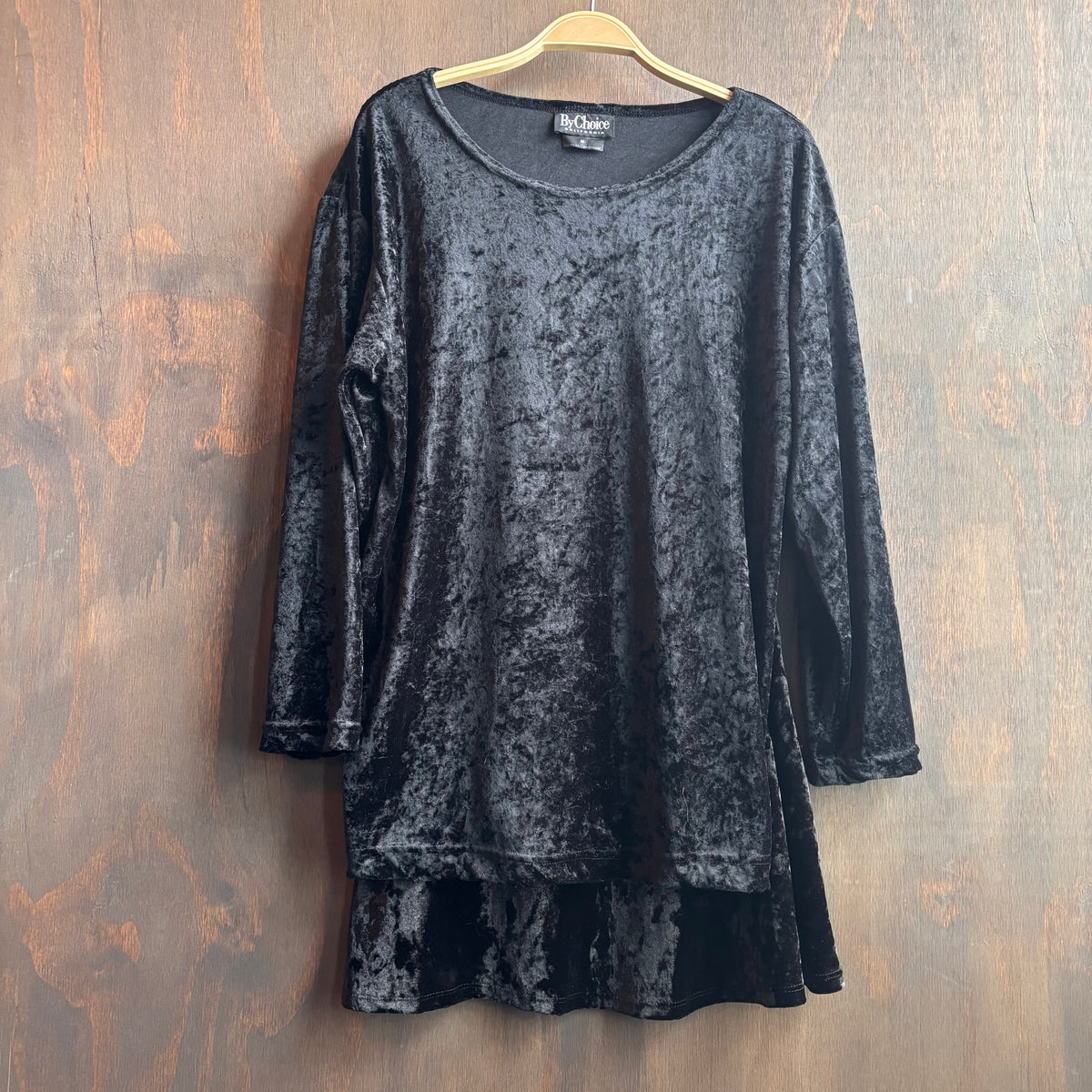 Vintage Black Crushed Velvet Set